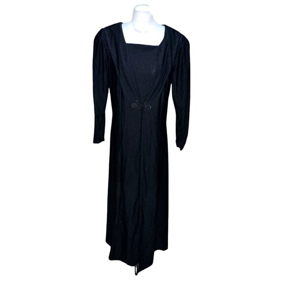 Southeastern Womens Black Long Sleeve Square Neck Dress Size 18 WomensMade In US - Picture 6 of 16